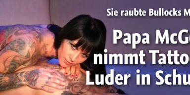 Rückendeckung vom Papa für Tattoo-Luder