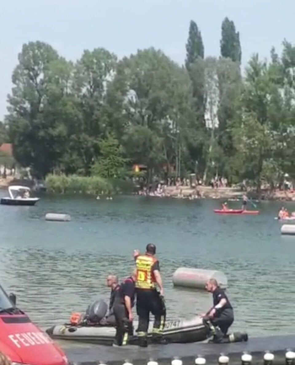 Rettungseinsatz im Wiener Gänsehäufel