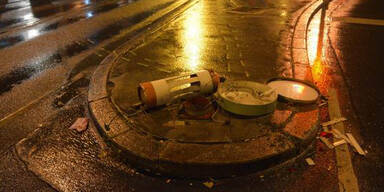 Nach Crash: Taxler fuhr mit kaputtem Auto davon