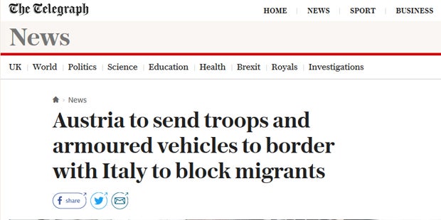 Brenner dicht: Österreich schockt Europa