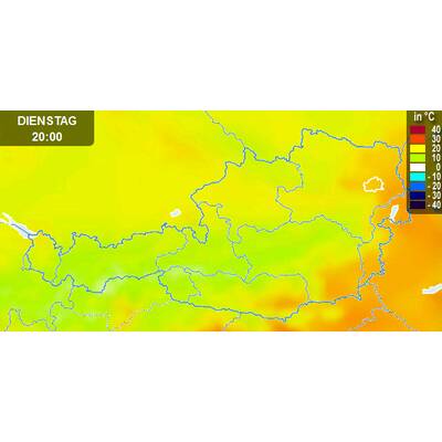 Von Westen her kommt Abkühlung. 