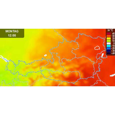 Von Westen her kommt Abkühlung. 