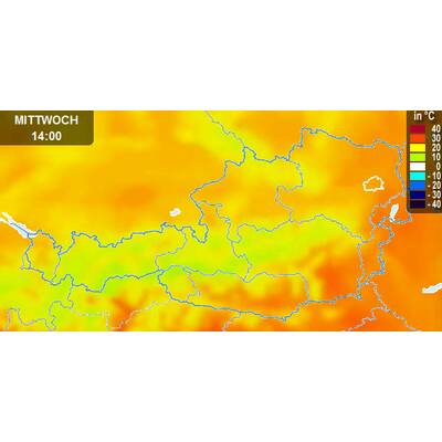 So heiß wird es in den nächsten Tagen in Österreich.