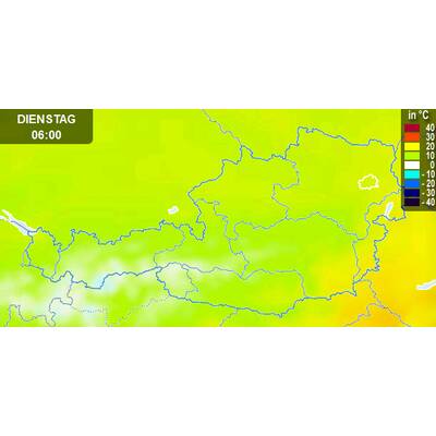 Von Westen her kommt Abkühlung. 