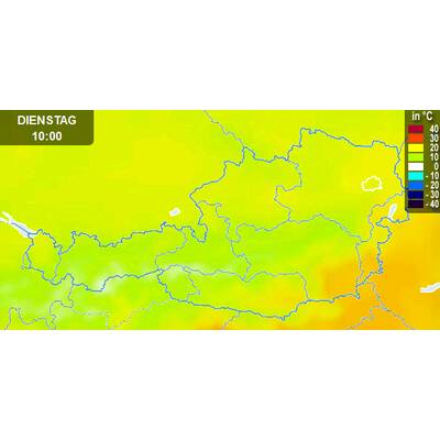 Von Westen her kommt Abkühlung. 