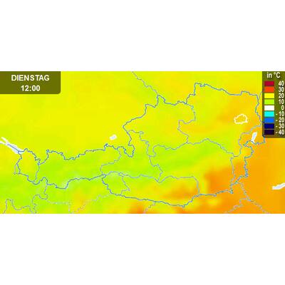 Von Westen her kommt Abkühlung. 