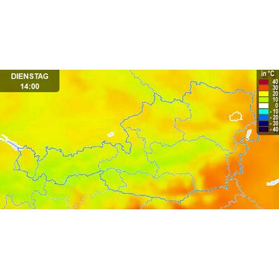 Von Westen her kommt Abkühlung. 