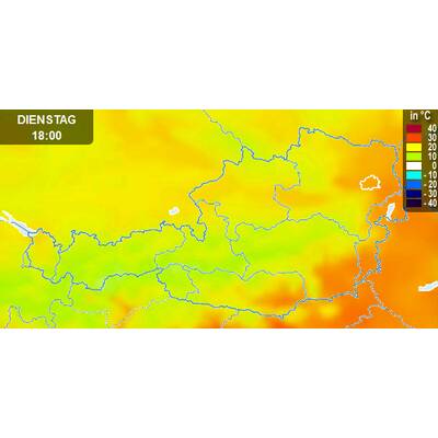 Von Westen her kommt Abkühlung. 