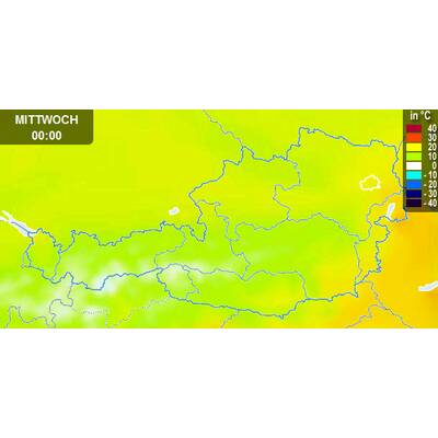 Von Westen her kommt Abkühlung. 