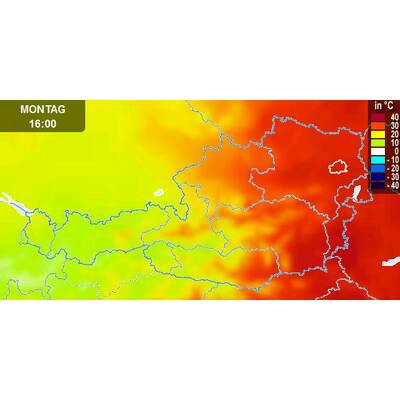 Von Westen her kommt Abkühlung. 