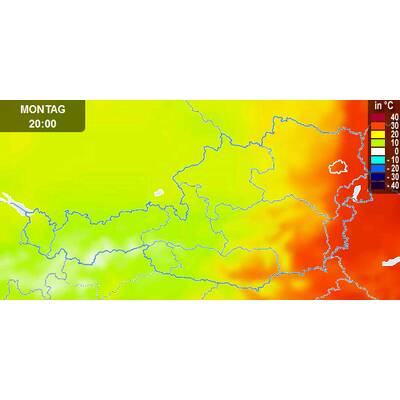 Von Westen her kommt Abkühlung. 