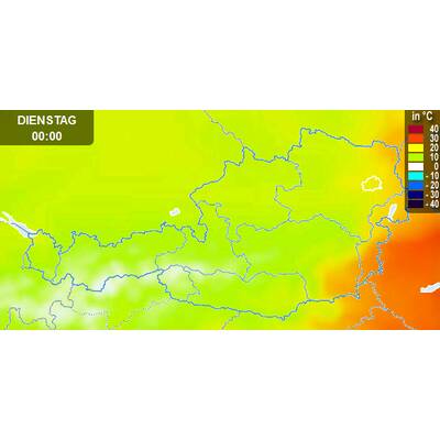 Von Westen her kommt Abkühlung. 