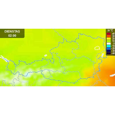 Von Westen her kommt Abkühlung. 