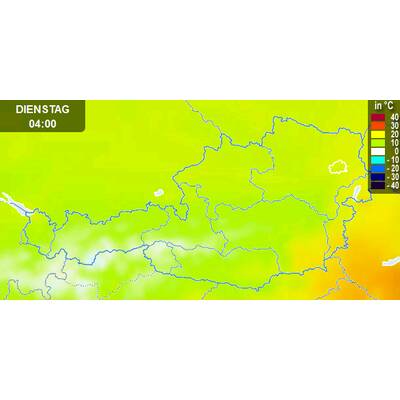 Von Westen her kommt Abkühlung. 