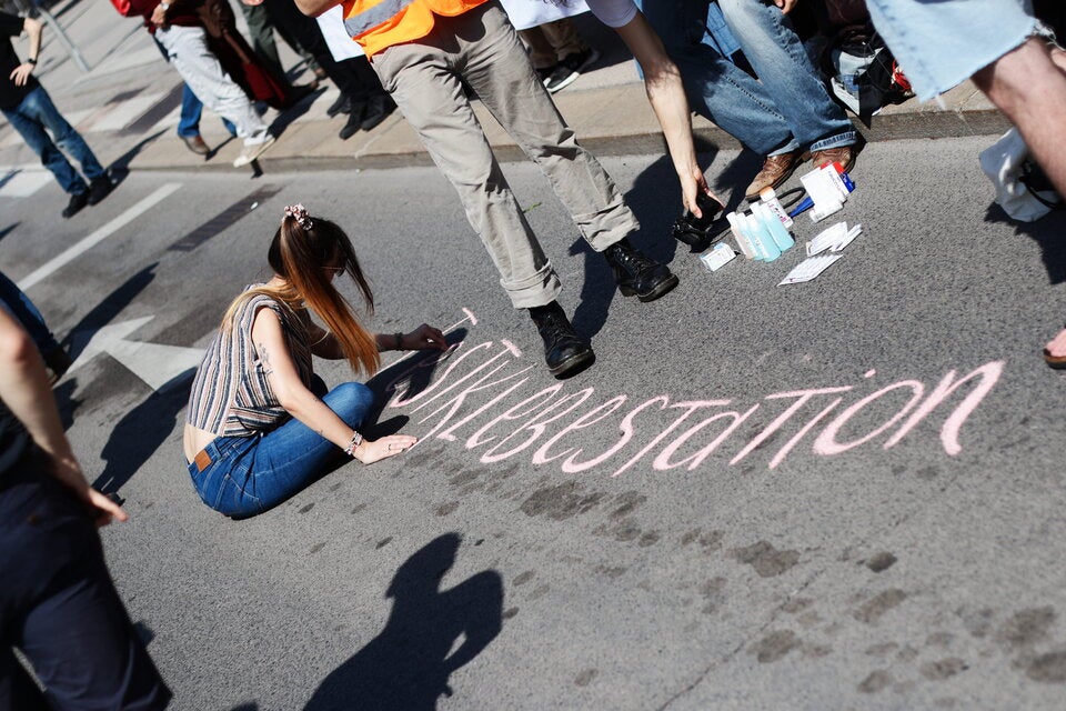 Großprotest der Klima-Kleber in Wien
