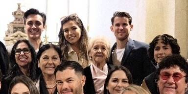 Lili Paul und Dominic Thiem bei der Taufe.&nbsp;