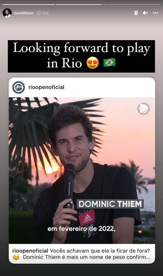 Thiem startet 2022 in Rio und Buenos Aires