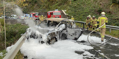 Fahrzeugbrand Thiersee Tirol