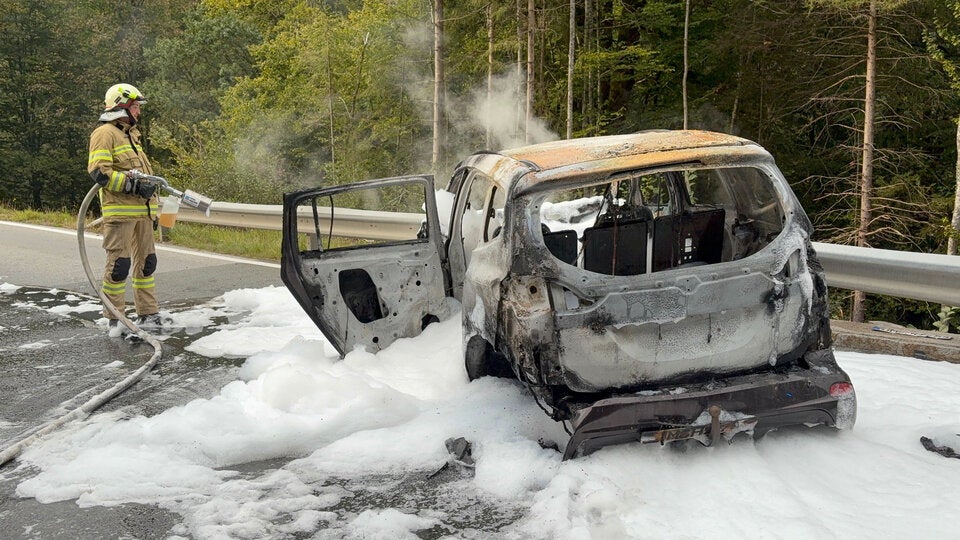 Fahrzeugbrand Thiersee Tirol