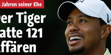 Tiger Woods hatte Sex mit 121 Frauen