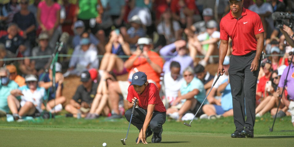 Tiger Woods glänzt mit Sohn bei Turnier-Comeback