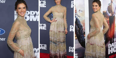 Alessandra Ambrosio im Oma-Look