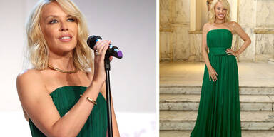 Kylie Minogue in Smaragdgr&uuml;n