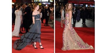 Lily James & Suki Waterhouse im Transparenz-Look 