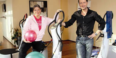 Titel Andrea Kdolsky am Power Plate