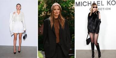 Leni Klum in Weiß, Olivia Wilde in transparent: Die Stars bei der Michael Kors Show