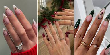 Weihnachtliche Nail-Inspo: So bringen Sie Ihre N&auml;gel in Festtagsstimmung