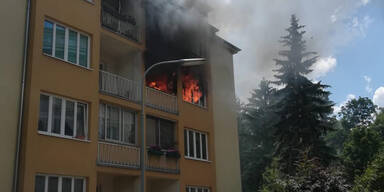 Spektakul&auml;rer Zimmerbrand in Wien