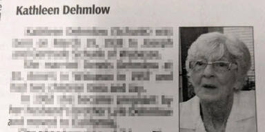 Todesanzeige Kathleen Dehmlow