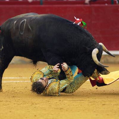 Torero-Legende an Augenklappe getroffen