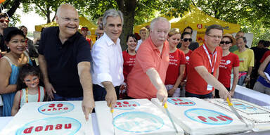Torte zum Donauinselfest-Jubiläum