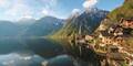 Hallstatt vom Norden mit Blick auf den Dachstein