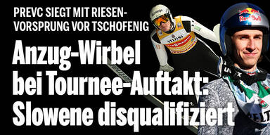 Slowene disqualifiziert: Prevc gewinnt Tournee-Auftakt nach Anzug-Wirbel vor Tschofenig