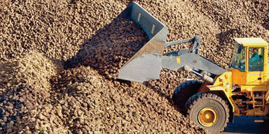 Arbeiter von Radlader überrollt