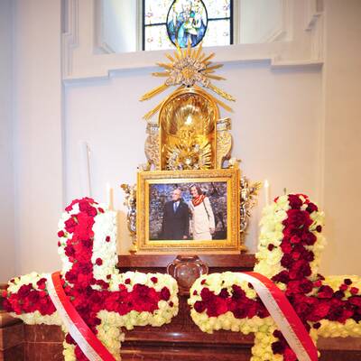 Otto Habsburg in Mariazell aufgebahrt