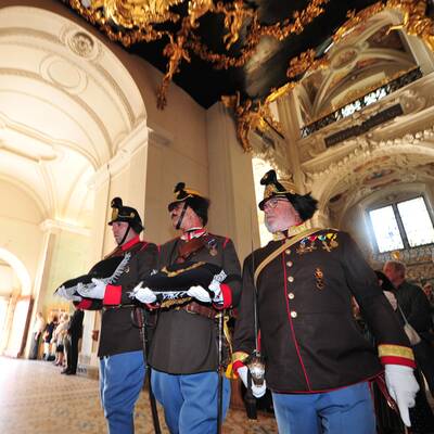 Otto Habsburg in Mariazell aufgebahrt