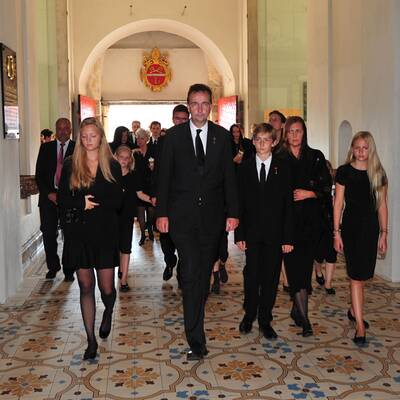 Otto Habsburg in Mariazell aufgebahrt