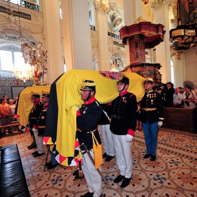 Otto Habsburg in Mariazell aufgebahrt