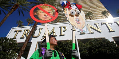 Proteste am Trump-Hotel in Las Vegas