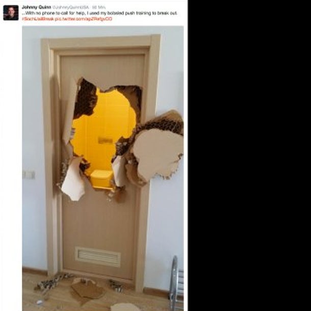 Im Bad eingesperrt: Bobfahrer zertrümmerte Tür