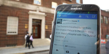 Royale Geburt entfachte Twitter-Flut