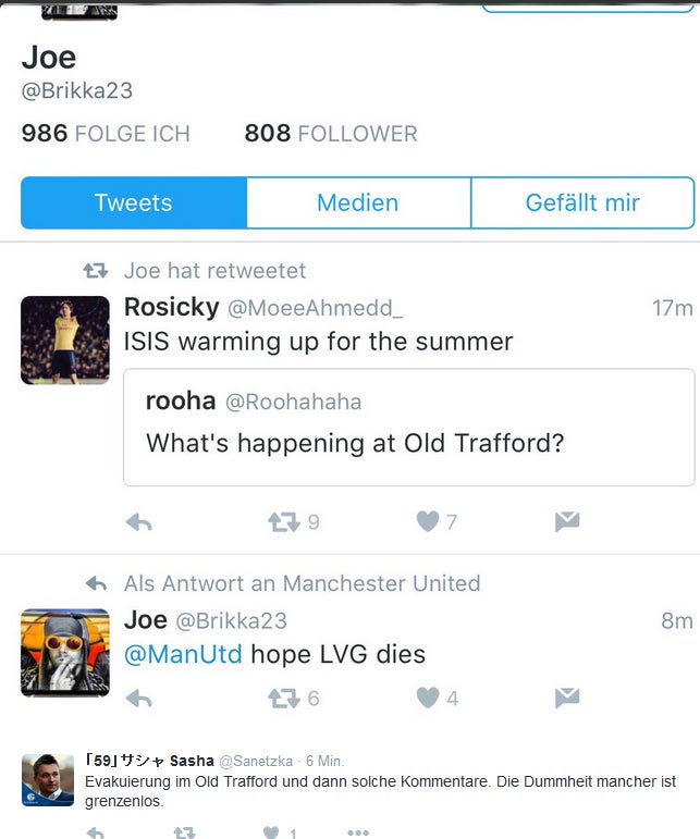 Geschmacklose Tweets nach Bombenalarm