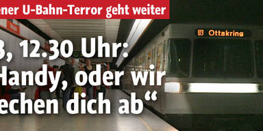 Wiener U-Bahn-Terror: Mit Messer bedroht