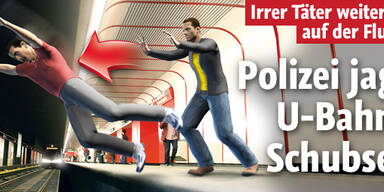 Polizei jagt irren U-Bahn-Schubser