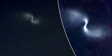 Mysteri&ouml;se Lichtspirale sorgt f&uuml;r UFO-Alarm in den USA