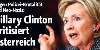 Hillary Clinton kritisiert Österreich